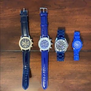 Bundle of blue watches